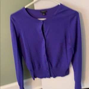 Button down sweater purple excellent condition